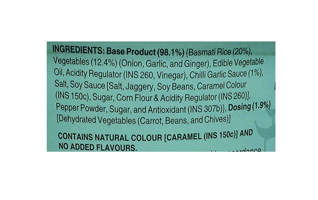 Triguni Vegetable Fried Rice    Tub  61 grams